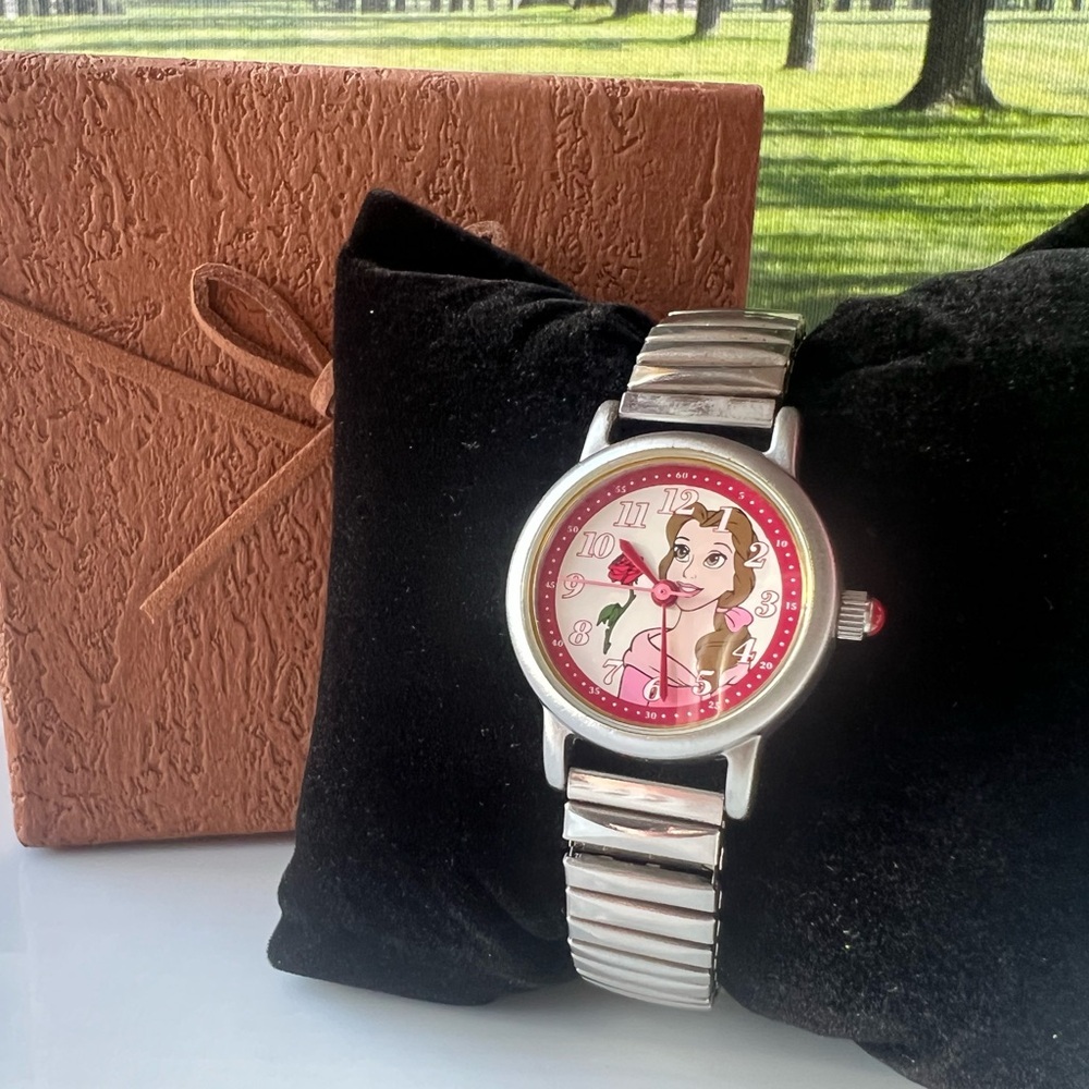 Disney Belle Vintage Watch NOS Japan Movement Stretch Band